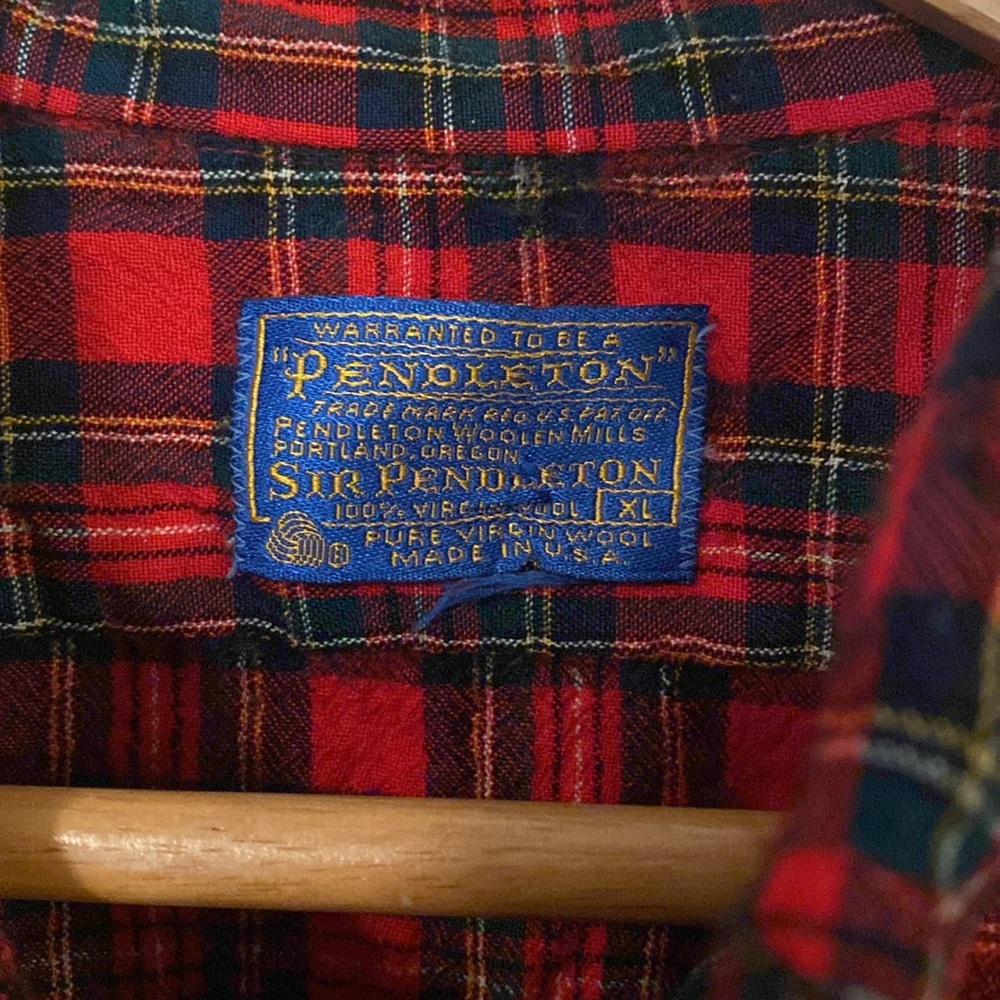 Vintage Pendleton Wool Plaid Button Down - image 2